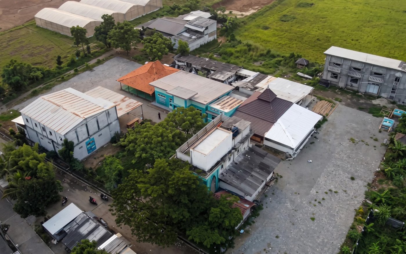 Kompleks Pondok Pesantren Technopreneur As-Shofa dilihat dari udara
